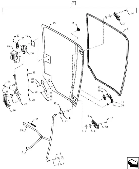 87758652 - Замок для левой двери